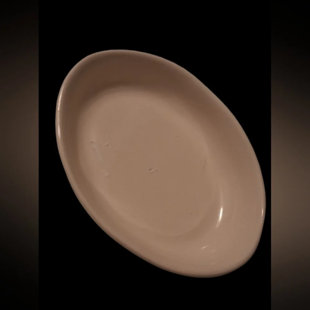 Rae Dunn Artisan Good Kitty Collection Cream Color Oval Cat Dish